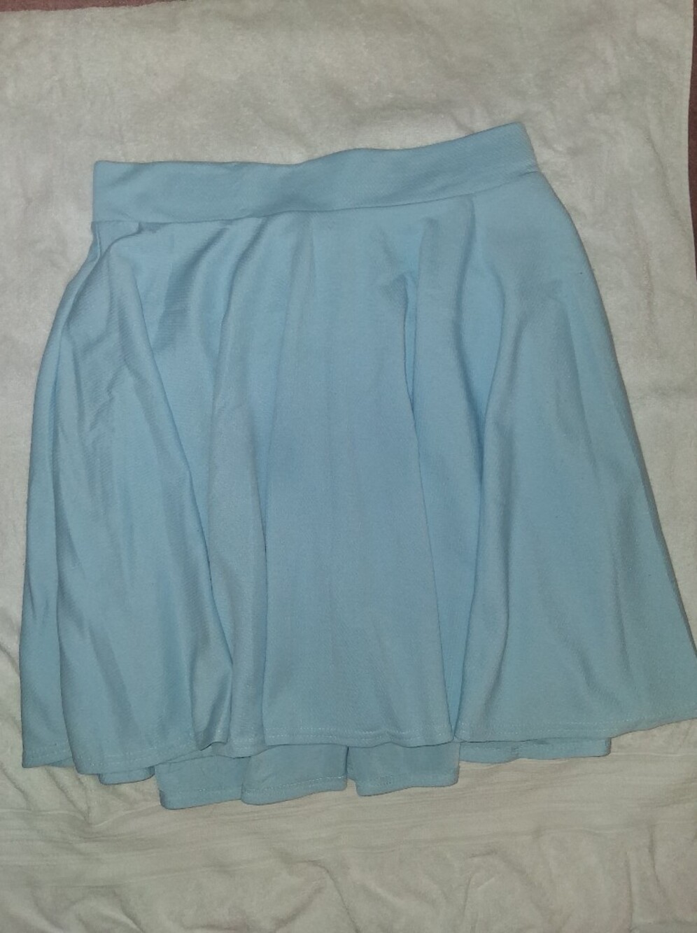 Light Blue Knit Skirt